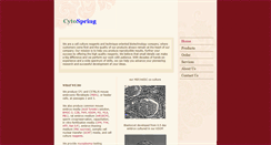 Desktop Screenshot of cytospring.com