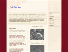 Tablet Screenshot of cytospring.com